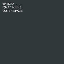 #2F373A - Outer Space Color Image